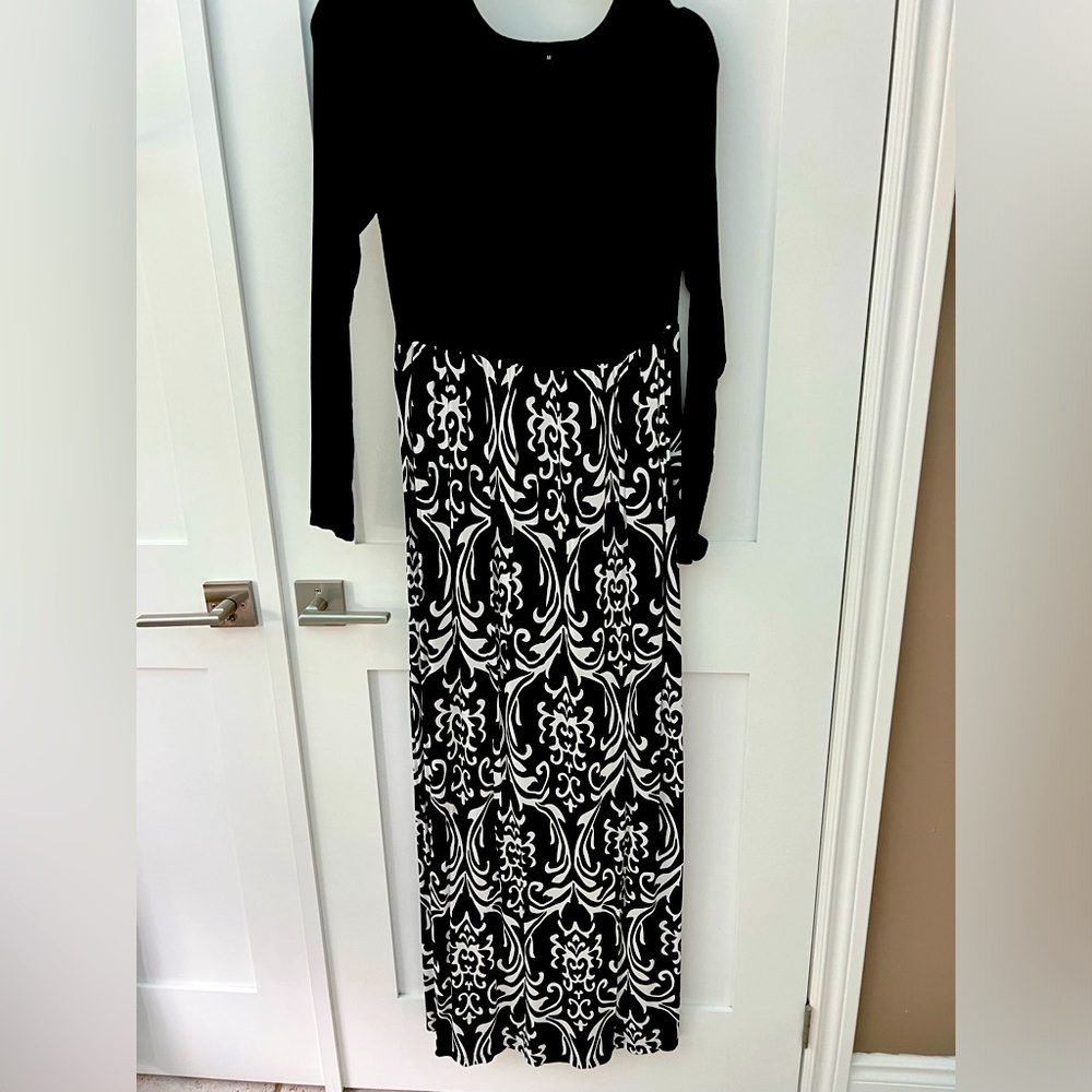 Black and White Maxi Dress